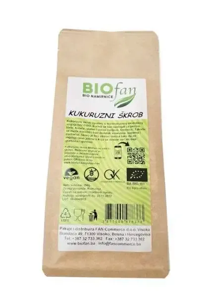 Kukuruzni Škrob 250g | BIOfan Shop - Organska hrana